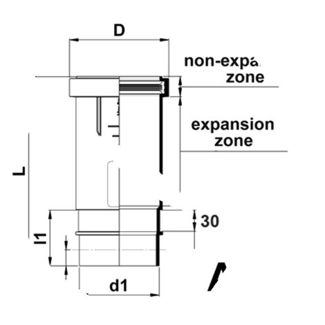 Expansion socket with anchor pointWith protection plug