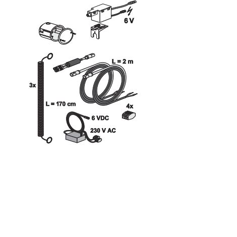 SANIT WC control 2 cables mains supply